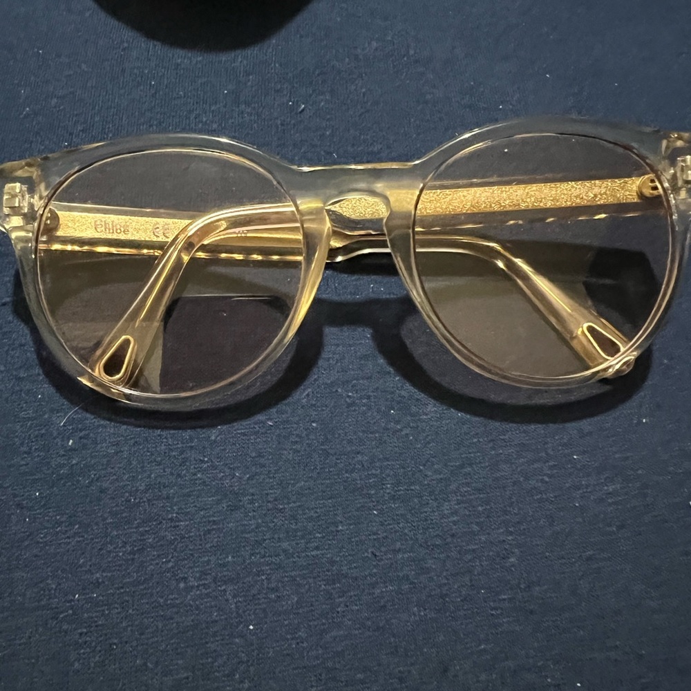 Chloe transparent round sunglasses
